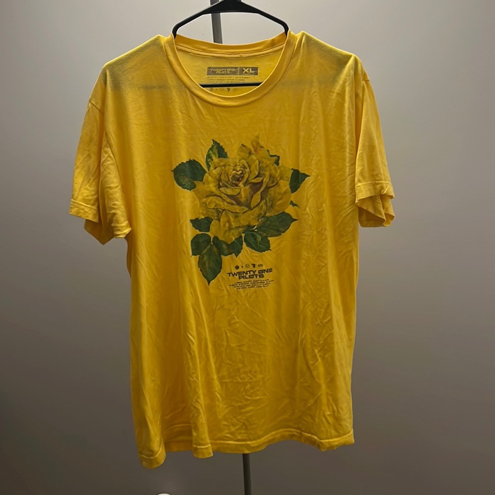 Yellow twenty one pilots shirt